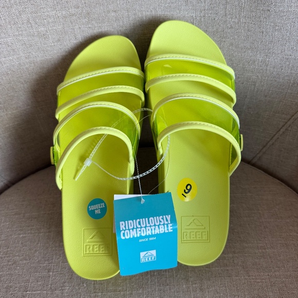 Brand NEW w tags! Womens Reef Vista Hi Energy Platform Sandal, S-9, green. - Picture 2 of 6